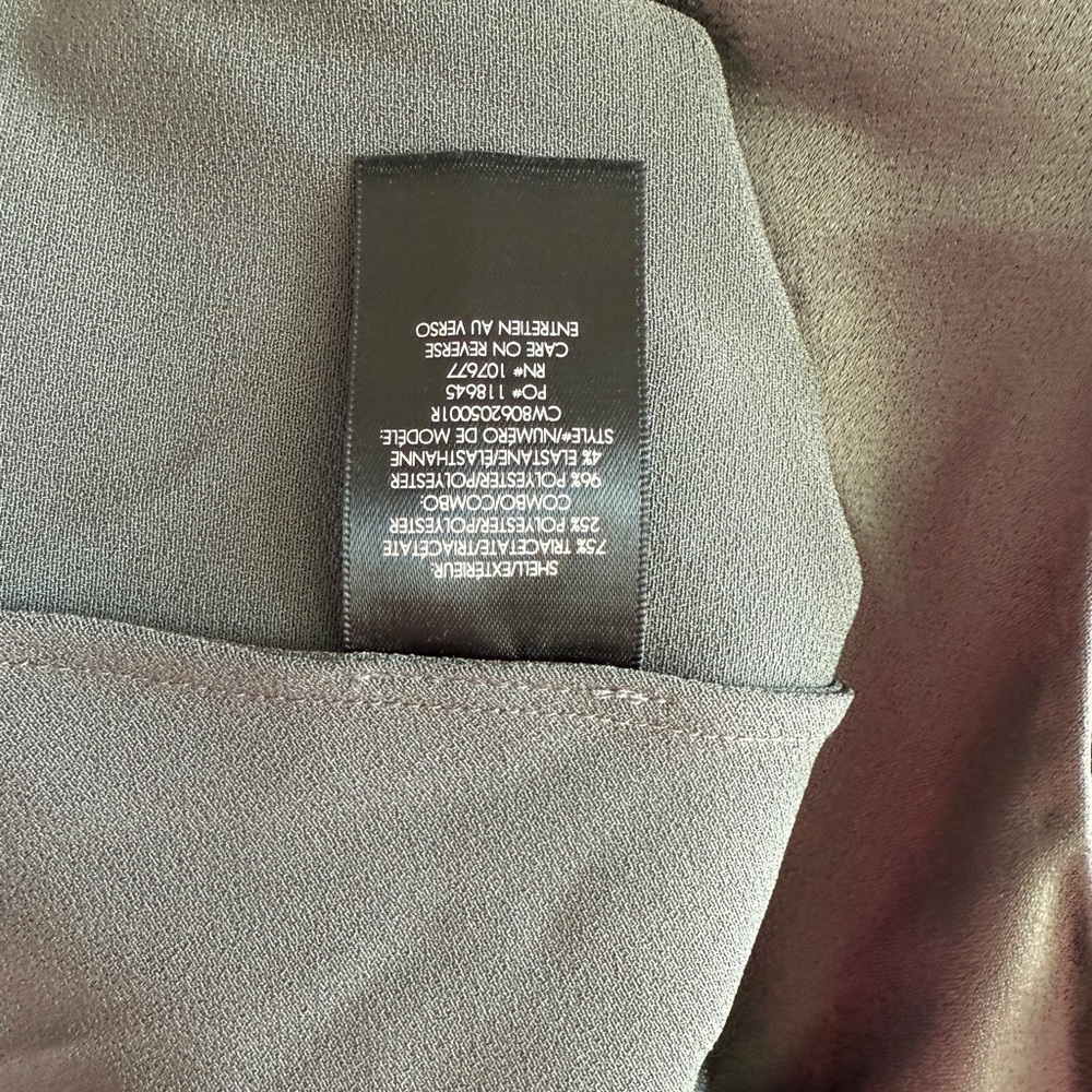 ALICE + OLIVIA Harmon Draped Racerback Blouse In Grey - Picture 9 of 12
